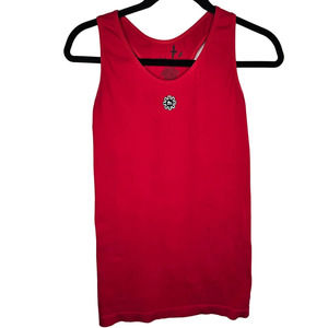 Icon Apparel Ice Skate Tank Top Red Women's Small/Medium Figure Skating